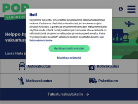 'popvakuutus.fi' screenshot