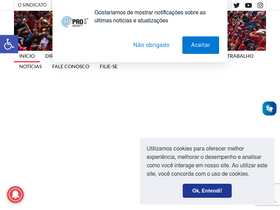 'sinprodf.org.br' screenshot