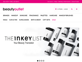 'beautyoutlets.co.uk' screenshot