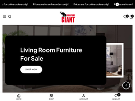 giantfurniture.ca homepage screenshot