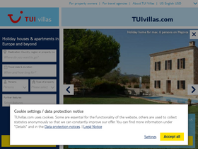 'tuivillas.com' screenshot