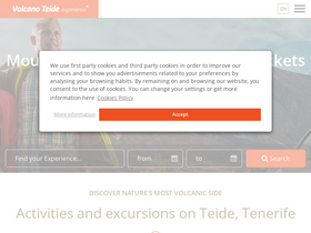 'volcanoteide.com' screenshot