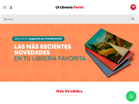 'libreriapeniel.com' screenshot