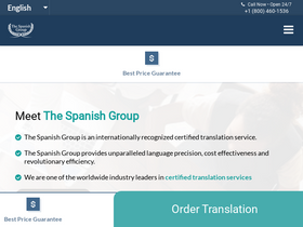 'thespanishgroup.org' screenshot