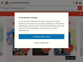 'akademibokhandeln.se' screenshot