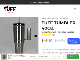 tuffmug.com homepage screenshot