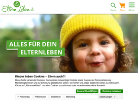 'elternleben.de' screenshot