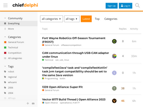 'chiefdelphi.com' screenshot