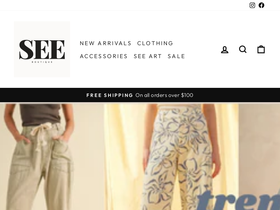 shopseeboutique.com homepage screenshot