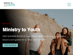 'ministrytoyouth.com' screenshot