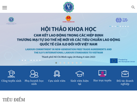 'hcmulaw.edu.vn' screenshot