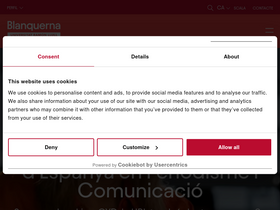 'blanquerna.edu' screenshot