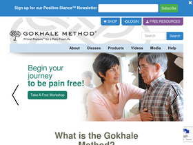 'gokhalemethod.com' screenshot