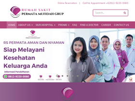 'rspermata.co.id' screenshot