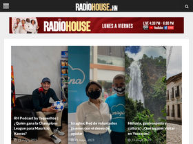'radiohouse.hn' screenshot