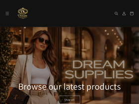 dreamsupplies.co.uk homepage screenshot