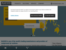 'kaeser.com' screenshot