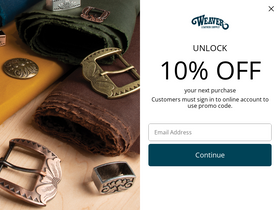 'weaverleathersupply.com' screenshot