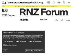 'theaterheidelberg.de' screenshot