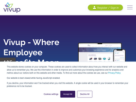 'vivup.co.uk' screenshot