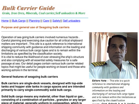 'bulkcarrierguide.com' screenshot