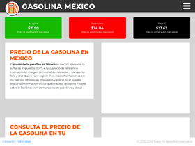'gasolinamexico.com.mx' screenshot