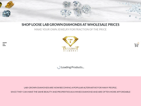 trilliantdiam.com homepage screenshot