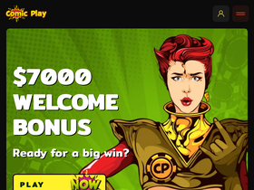 'comicplaycasino.com' screenshot
