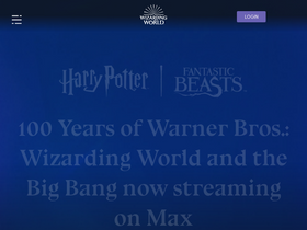 'pottermore.com' screenshot