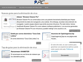 'pcrisk.es' screenshot