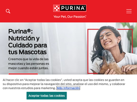 'purina.com.ar' screenshot