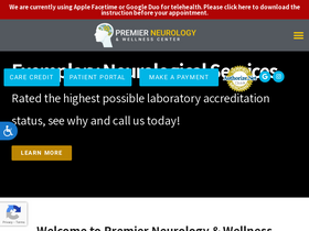 'premierneurologycenter.com' screenshot