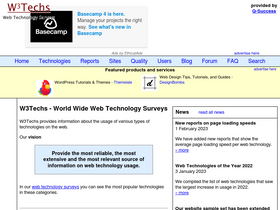 'w3techs.com' screenshot