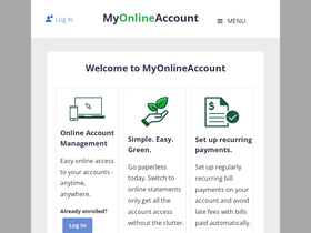 'myonlineaccount.net' screenshot