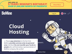 'bemine.club' screenshot