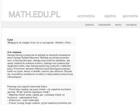 'math.edu.pl' screenshot