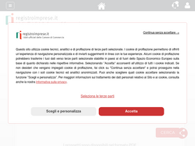 'registroimprese.it' screenshot