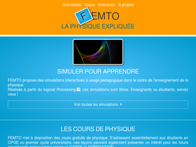 'femto-physique.fr' screenshot
