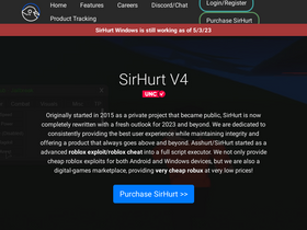 'sirhurt.net' screenshot