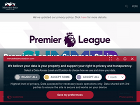 'mercedesbenzstadium.com' screenshot