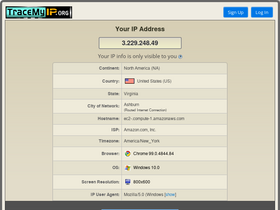 'tracemyip.org' screenshot