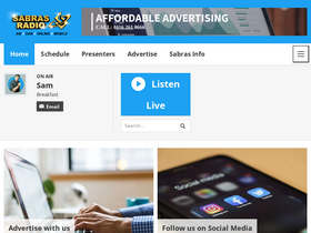 'sabrasradio.com' screenshot