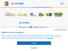 'mylotteries.it' screenshot