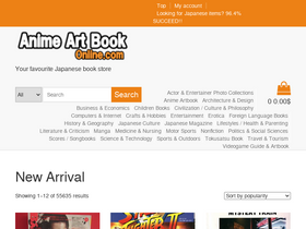 'animeartbookonline.com' screenshot