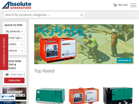 'absolutegenerators.com' screenshot