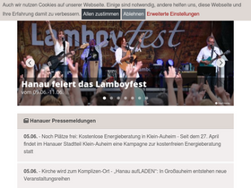 'hanau.de' screenshot