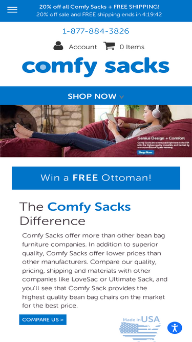 Comfy best sale sack coupon