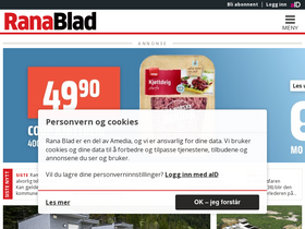 'ranablad.no' screenshot