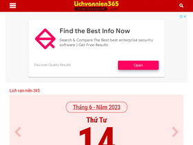 'lichvannien365.com' screenshot