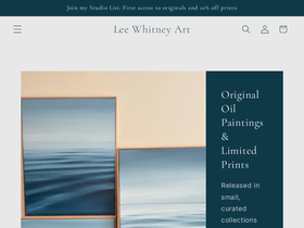 leewhitneyart.com homepage screenshot